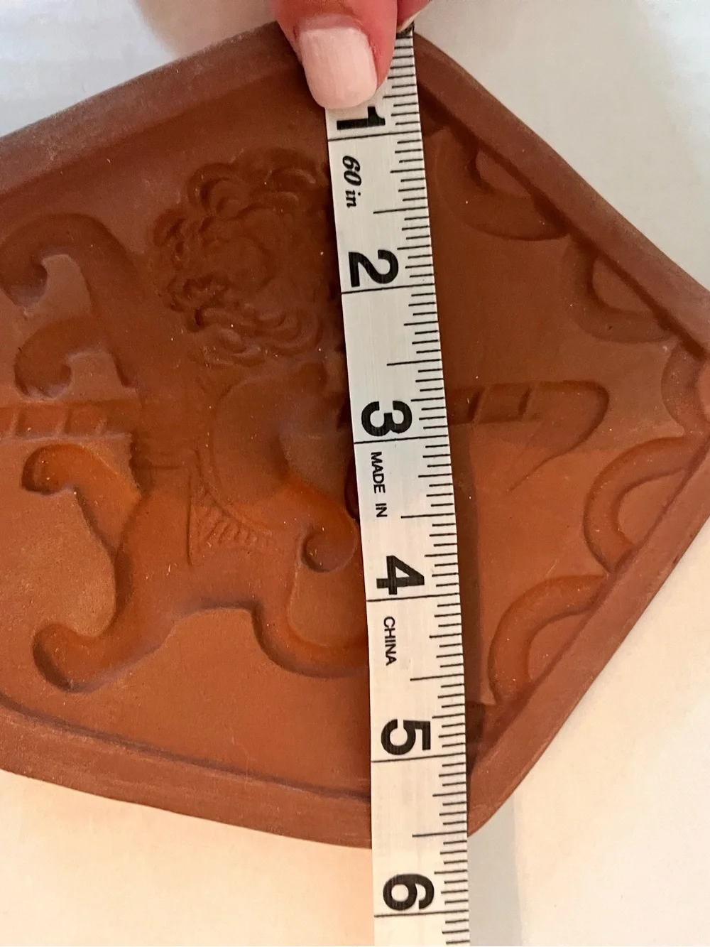 Vintage Terracotta Cookie Baking Stones /Molds Animals Fair Circus Set of 4